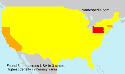 Surname Jeto in USA Surname Jeto in USA