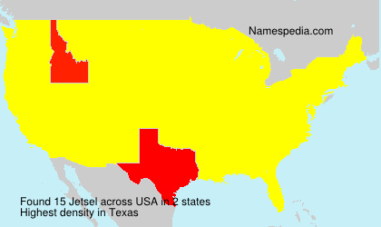 Surname Jetsel in USA Surname Jetsel in USA