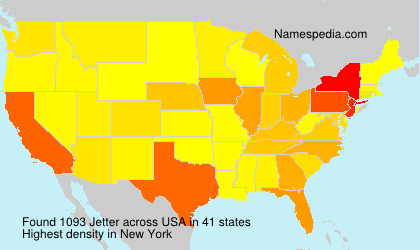 Surname Jetter in USA Surname Jetter in USA