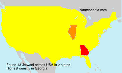Surname Jetwani in USA Surname Jetwani in USA