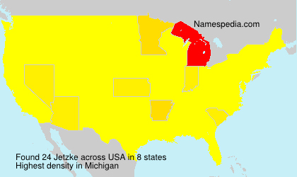 Surname Jetzke in USA