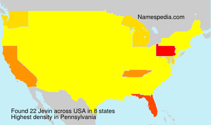 Surname Jevin in USA Surname Jevin in USA