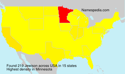 Surname Jewison in USA