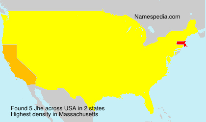 Surname Jhe in USA Surname Jhe in USA