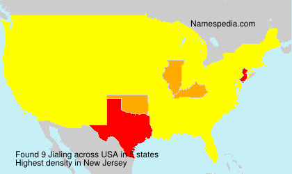 Surname Jialing in USA Surname Jialing in USA