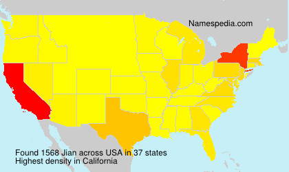 Surname Jian in USA Surname Jian in USA
