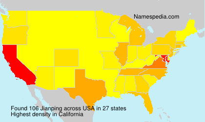 Surname Jianping in USA Surname Jianping in USA