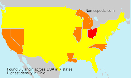 Surname Jianqin in USA Surname Jianqin in USA