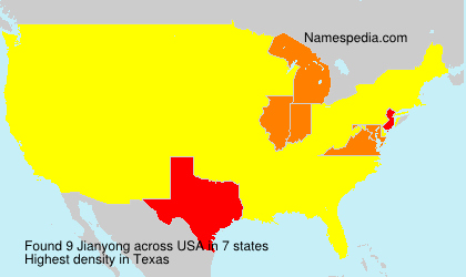 Surname Jianyong in USA Surname Jianyong in USA