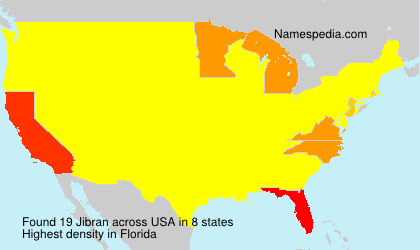 Surname Jibran in USA Surname Jibran in USA