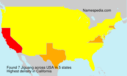 Surname Jiguang in USA Surname Jiguang in USA