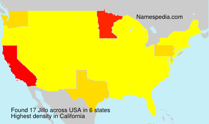 Surname Jillo in USA Surname Jillo in USA