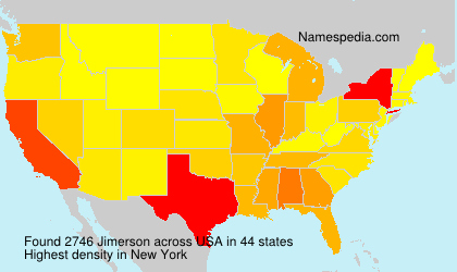 Surname Jimerson in USA