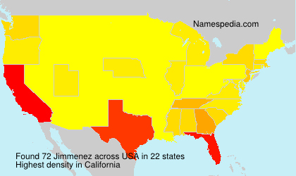 Surname Jimmenez in USA Surname Jimmenez in USA