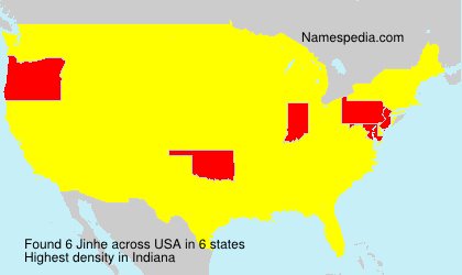Surname Jinhe in USA Surname Jinhe in USA