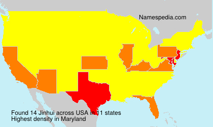 Surname Jinhui in USA Surname Jinhui in USA