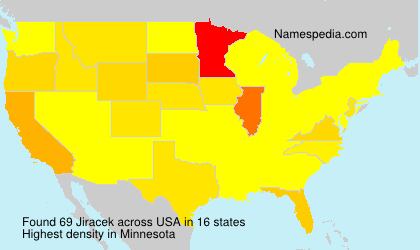 Surname Jiracek in USA Surname Jiracek in USA