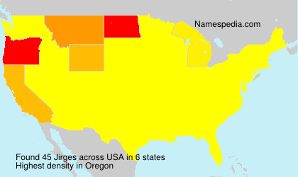 Surname Jirges in USA Surname Jirges in USA