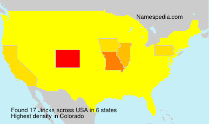 Surname Jiricka in USA Surname Jiricka in USA