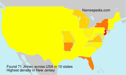Surname Jirinec in USA Surname Jirinec in USA