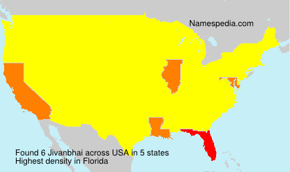 Surname Jivanbhai in USA Surname Jivanbhai in USA