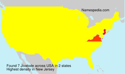 Surname Jivatode in USA Surname Jivatode in USA