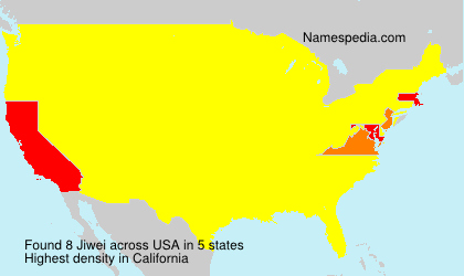 Surname Jiwei in USA Surname Jiwei in USA