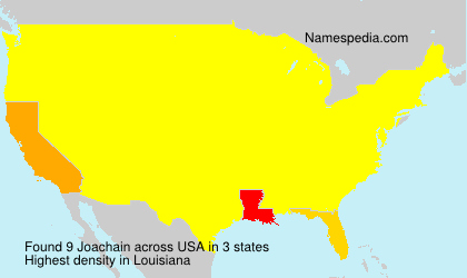 Surname Joachain in USA Surname Joachain in USA