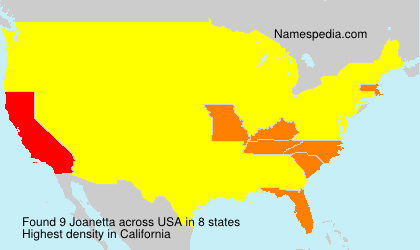 Surname Joanetta in USA Surname Joanetta in USA