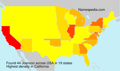 Surname Joanson in USA Surname Joanson in USA