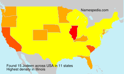 Surname Jodeen in USA Surname Jodeen in USA
