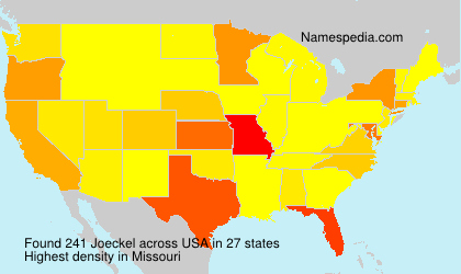 Surname Joeckel in USA Surname Joeckel in USA