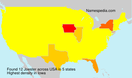 Surname Joester in USA Surname Joester in USA