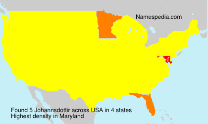 Surname Johannsdottir in USA Surname Johannsdottir in USA