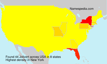Surname Jolivert in USA Surname Jolivert in USA