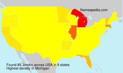Surname Jondro in USA Surname Jondro in USA