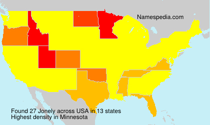 Surname Jonely in USA Surname Jonely in USA