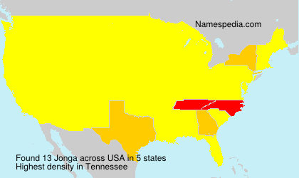 Surname Jonga in USA Surname Jonga in USA