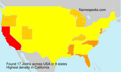 Surname Jonhs in USA Surname Jonhs in USA