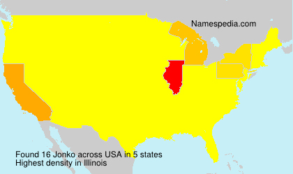 Surname Jonko in USA Surname Jonko in USA