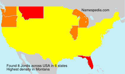 Surname Jordis in USA Surname Jordis in USA