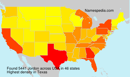 Surname Jordon in USA Surname Jordon in USA