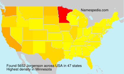Surname Jorgenson in USA Surname Jorgenson in USA