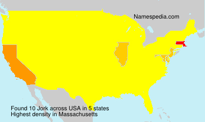 Surname Jork in USA