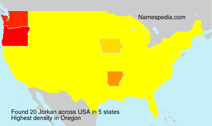 Surname Jorkan in USA Surname Jorkan in USA