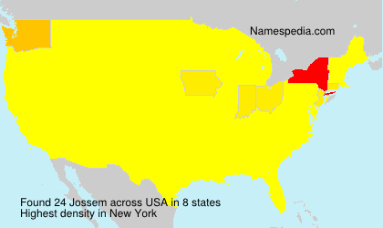 Surname Jossem in USA Surname Jossem in USA