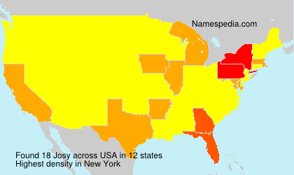 Surname Josy in USA Surname Josy in USA