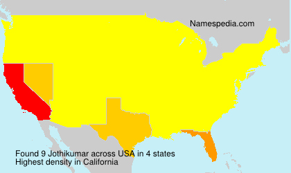 Surname Jothikumar in USA Surname Jothikumar in USA