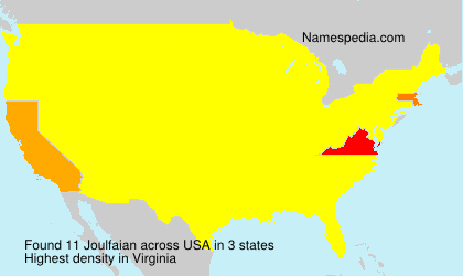Surname Joulfaian in USA Surname Joulfaian in USA