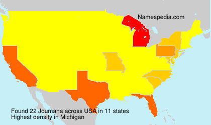 Surname Joumana in USA Surname Joumana in USA